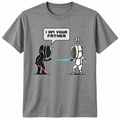 I Am Your Father fencing-themed t-shirt, heather grey, Palm Beach Fencing Club