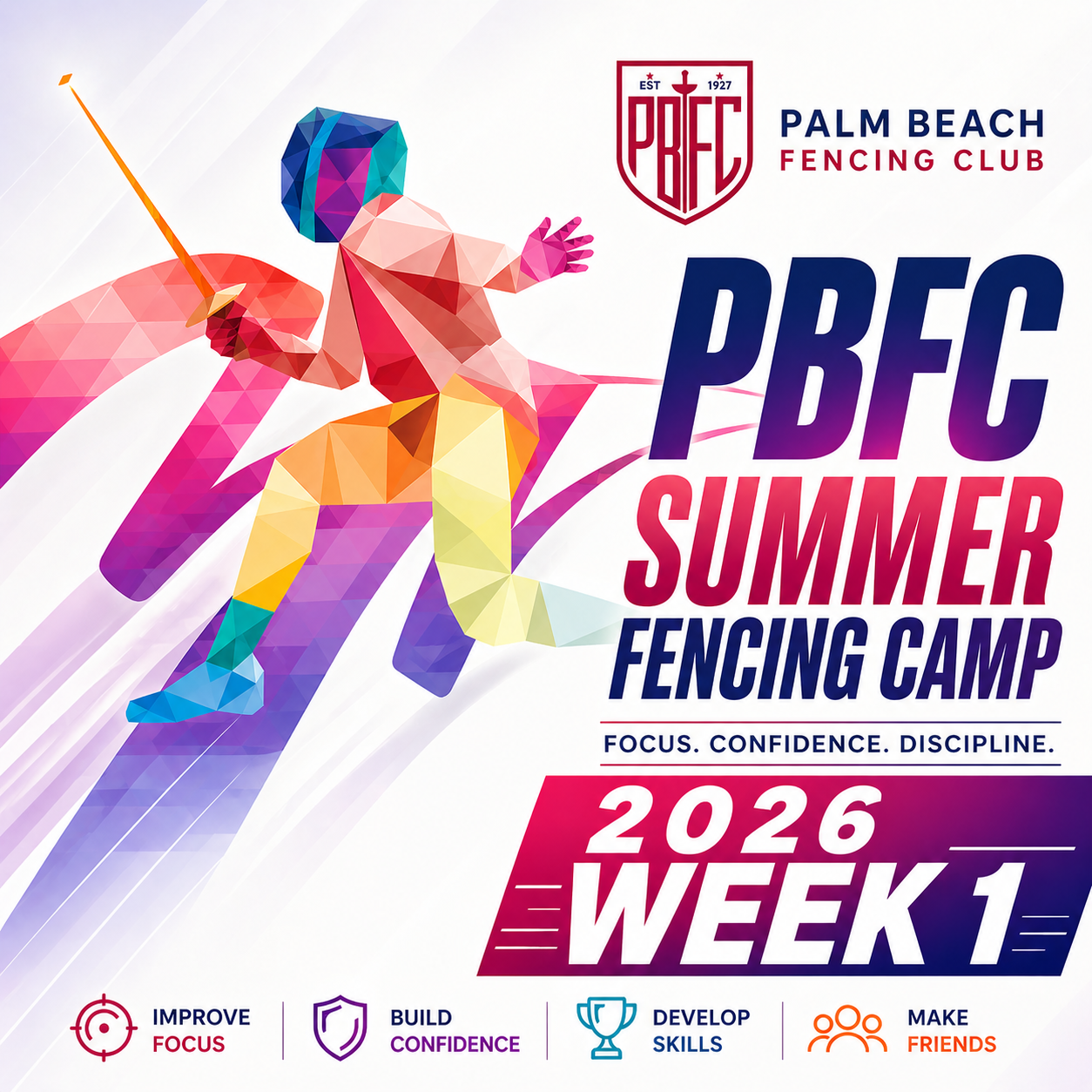 2026 Summer Fencing Camp — Week 1 (June 8–12)