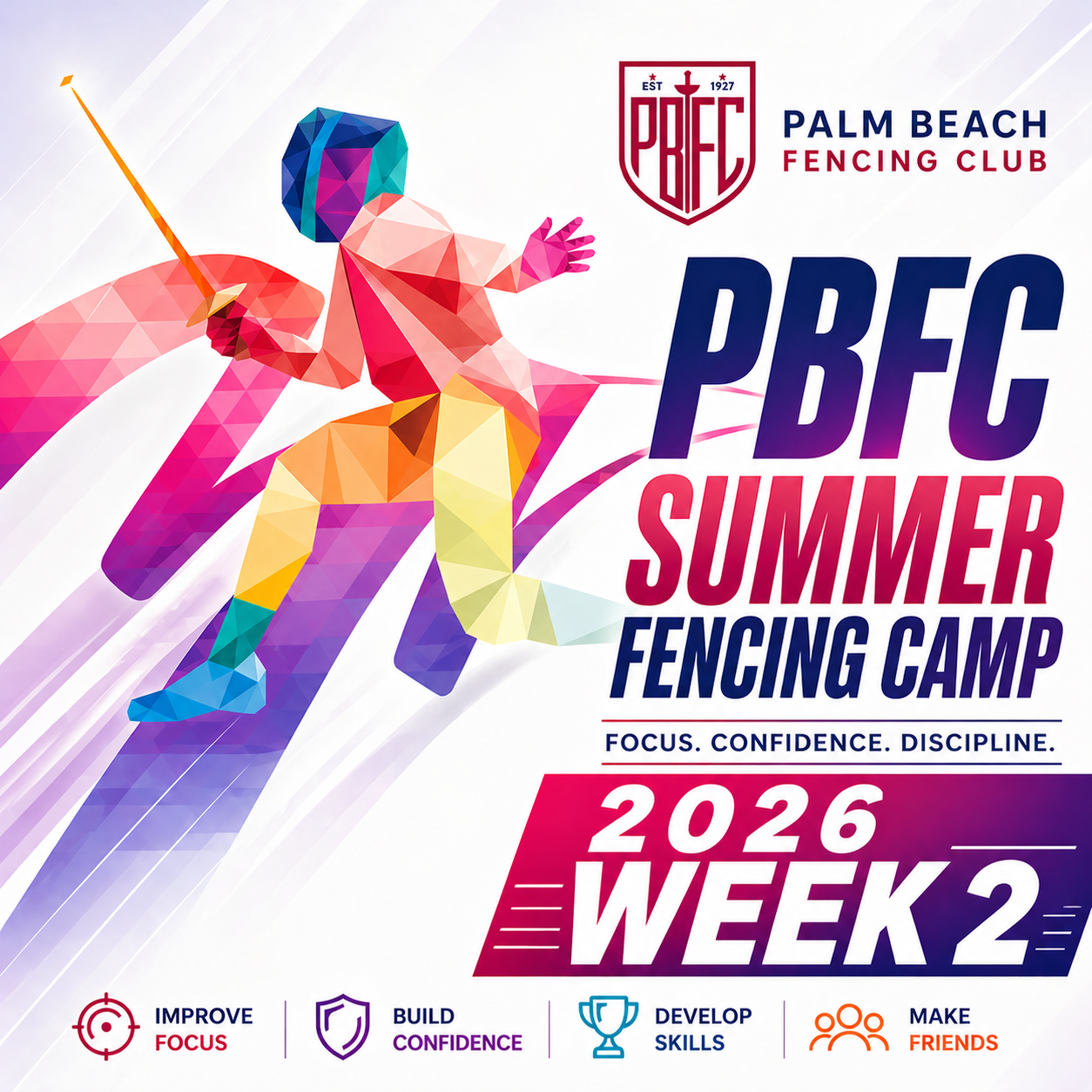 2026 Summer Fencing Camp — Week 2 (June 15–18)